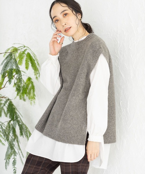 studio CLIP（スタディオクリップ）の「製品染めオックスフリルブラウス（シャツ/ブラウス・レディース・カーキ/アイボリー/オレンジ/オフホワイト・FREE）」の11枚目の写真