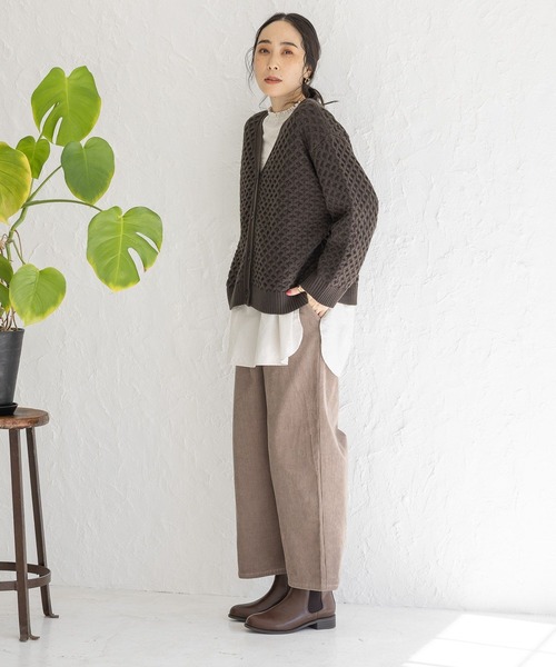 studio CLIP（スタディオクリップ）の「製品染めオックスフリルブラウス（シャツ/ブラウス・レディース・カーキ/アイボリー/オレンジ/オフホワイト・FREE）」の19枚目の写真