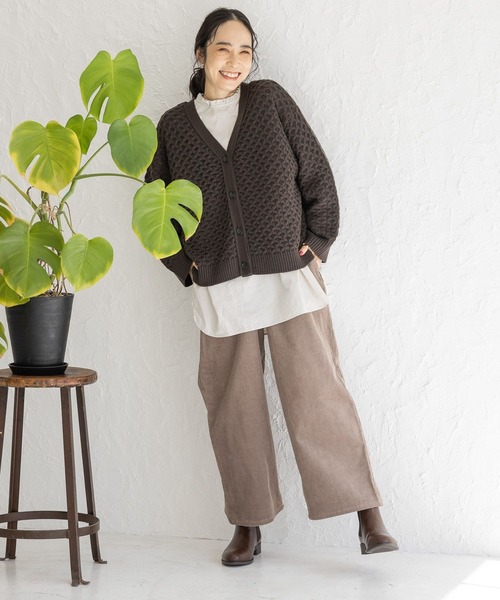 studio CLIP（スタディオクリップ）の「製品染めオックスフリルブラウス（シャツ/ブラウス・レディース・カーキ/アイボリー/オレンジ/オフホワイト・FREE）」の21枚目の写真