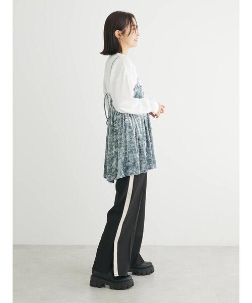 ELENCARE DUE(エレンカーレデュエ)の「・ELENCARE DUEクラッシュベロアキャミチュニック(チュニック・レディース・ブラック/グレー/パープル/ブルー/イエロー/ベージュ・FREE)」の9枚目の写真