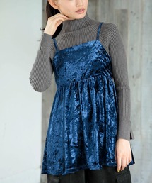 ・ELENCARE　DUEクラッシュベロアキャミチュニック