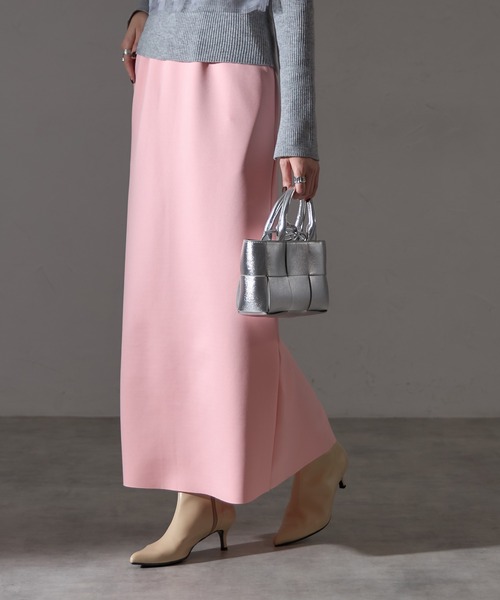 each（イーチ）の「セルフカットダンボールタイトロングスカート（スカート・レディース・ブラック/アイボリー/ライトグレー/ネイビー/グリーン/ピンク・FREE）」の6枚目の写真