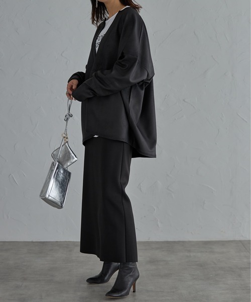 each（イーチ）の「セルフカットダンボールタイトロングスカート（スカート・レディース・ブラック/アイボリー/ライトグレー/ネイビー/グリーン/ピンク・FREE）」の18枚目の写真