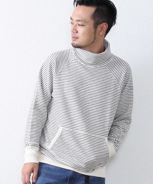 coen（コーエン）の「【MBC】ボーダースウェットタートルネック（スウェット・メンズ・オフホワイト・LARGE/MEDIUM/X-LARGE/SMALL）」の6枚目の写真