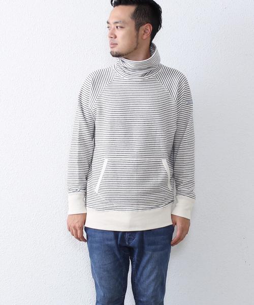 coen（コーエン）の「【MBC】ボーダースウェットタートルネック（スウェット・メンズ・オフホワイト・LARGE/MEDIUM/X-LARGE/SMALL）」の10枚目の写真