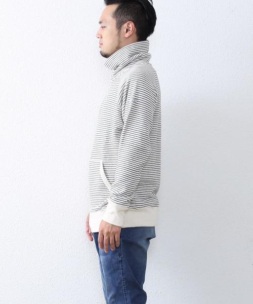 coen（コーエン）の「【MBC】ボーダースウェットタートルネック（スウェット・メンズ・オフホワイト・LARGE/MEDIUM/X-LARGE/SMALL）」の11枚目の写真