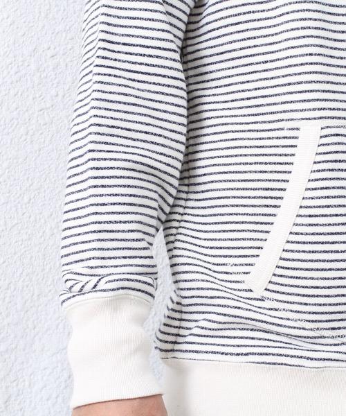 coen（コーエン）の「【MBC】ボーダースウェットタートルネック（スウェット・メンズ・オフホワイト・LARGE/MEDIUM/X-LARGE/SMALL）」の2枚目の写真