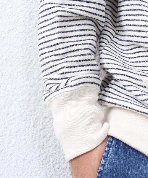 coen（コーエン）の「【MBC】ボーダースウェットタートルネック（スウェット・メンズ・オフホワイト・LARGE/MEDIUM/X-LARGE/SMALL）」の3枚目の写真