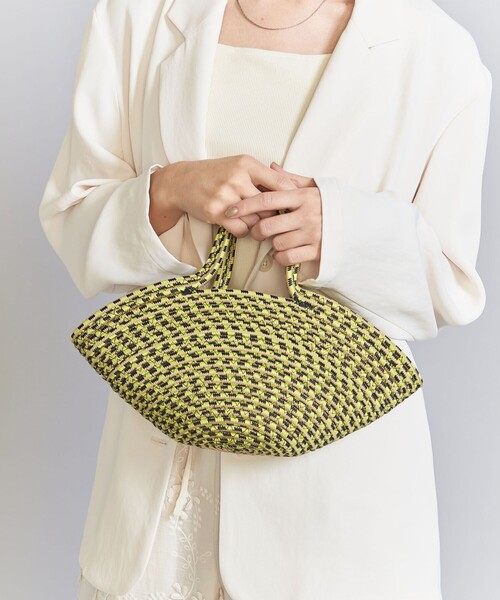 BEAUTY&YOUTH UNITED ARROWS(ビューティーアンドユースユナイテッドアローズ)の「コード ブレード バスケット/かごバッグ(かごバッグ・レディース・ナチュラル/イエロー/ロイヤルブルー・FREE)」の7枚目の写真