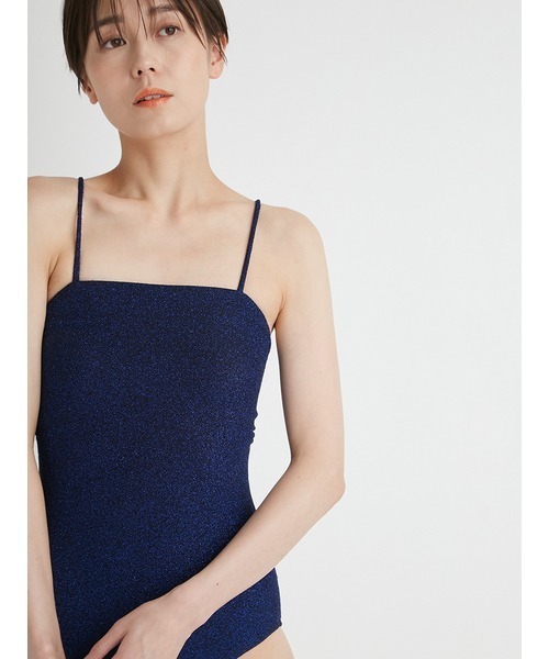 emmi(エミ)の「【emmi atelier】グリッタースウィムウエア(水着・レディース・ブロンズ/ダークブルー・0/1)」の2枚目の写真