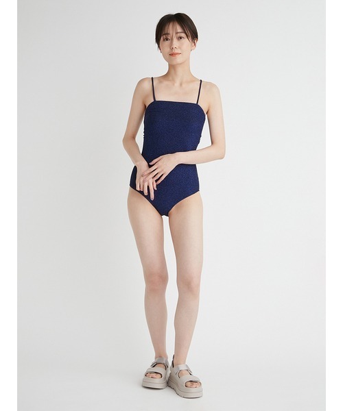 emmi(エミ)の「【emmi atelier】グリッタースウィムウエア(水着・レディース・ブロンズ/ダークブルー・0/1)」の12枚目の写真