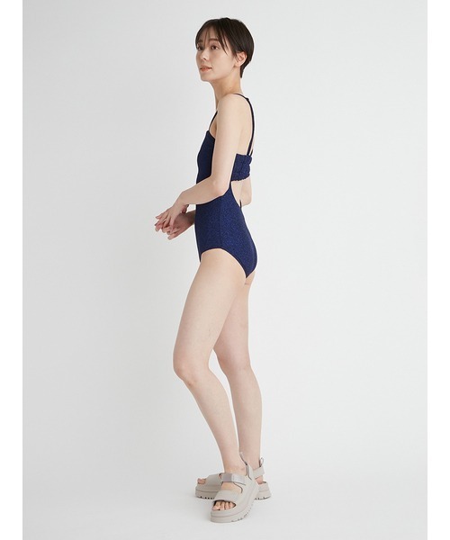 emmi(エミ)の「【emmi atelier】グリッタースウィムウエア(水着・レディース・ブロンズ/ダークブルー・0/1)」の14枚目の写真