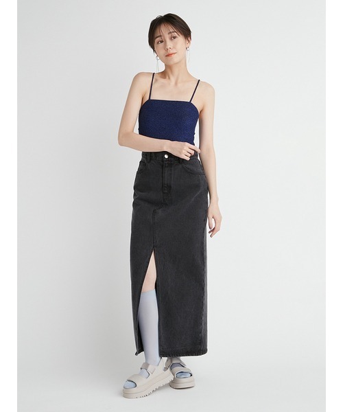 emmi(エミ)の「【emmi atelier】グリッタースウィムウエア(水着・レディース・ブロンズ/ダークブルー・0/1)」の3枚目の写真