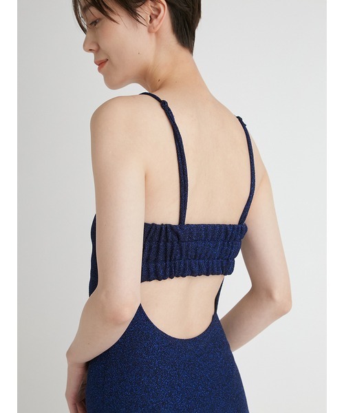 emmi(エミ)の「【emmi atelier】グリッタースウィムウエア(水着・レディース・ブロンズ/ダークブルー・0/1)」の11枚目の写真