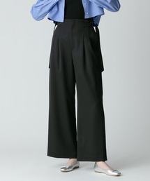 allureville | ウールチノサイドドロストワイドパンツ(チノパンツ)