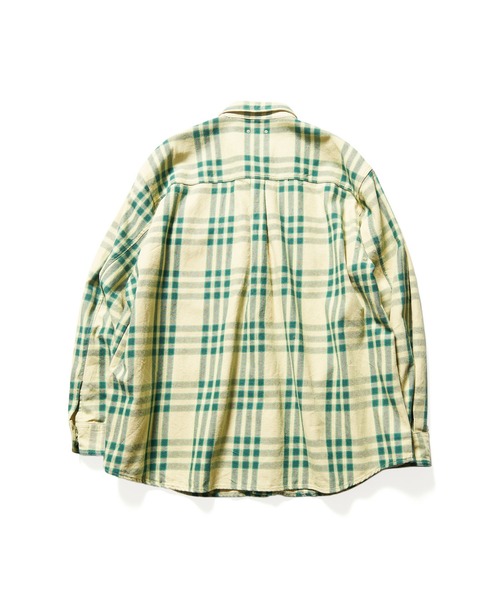 SOPHNET.（ソフネット）の「OVERSIZED SHIRT JACKET（シャツ/ブラウス・メンズ・ベージュ/インディゴブルー・LARGE/MEDIUM/SMALL/X-LARGE）」の3枚目の写真
