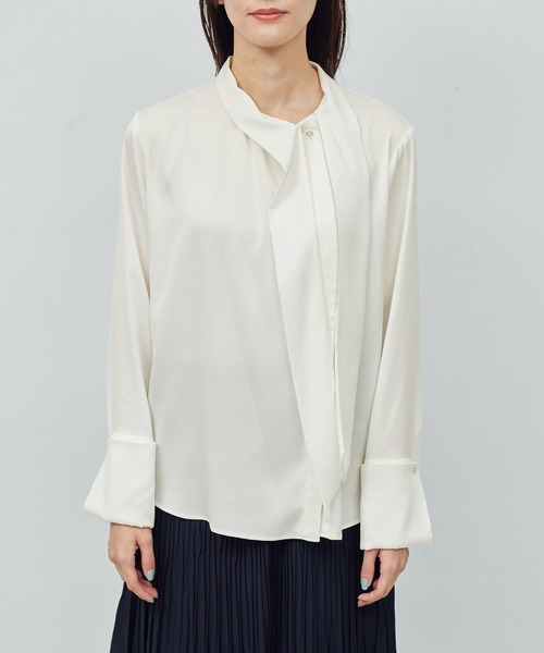 ROPE'(ロペ)の「【雑誌掲載】モノグラムプリントブラウス/無地ボウタイブラウス(シャツ/ブラウス・レディース・オフホワイト/ホワイト系その他5/ピンク系その他2・FREE)」の18枚目の写真