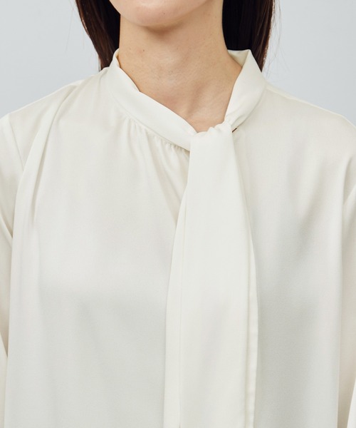 ROPE'(ロペ)の「【雑誌掲載】モノグラムプリントブラウス/無地ボウタイブラウス(シャツ/ブラウス・レディース・オフホワイト/ホワイト系その他5/ピンク系その他2・FREE)」の21枚目の写真