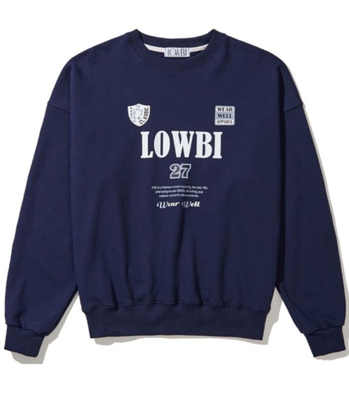 LOWBI（ロウビ）の「LOWBI／27WELLプルオーバー（ウラケ）2102480（スウェット・レディース・ライトグレー/ネイビー・FREE）」の15枚目の写真