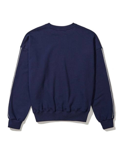 LOWBI（ロウビ）の「LOWBI／27WELLプルオーバー（ウラケ）2102480（スウェット・レディース・ライトグレー/ネイビー・FREE）」の16枚目の写真