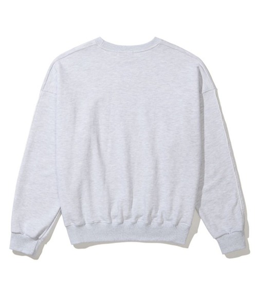 LOWBI（ロウビ）の「LOWBI／27WELLプルオーバー（ウラケ）2102480（スウェット・レディース・ライトグレー/ネイビー・FREE）」の10枚目の写真