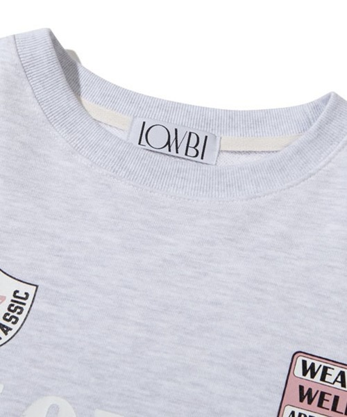 LOWBI（ロウビ）の「LOWBI／27WELLプルオーバー（ウラケ）2102480（スウェット・レディース・ライトグレー/ネイビー・FREE）」の11枚目の写真