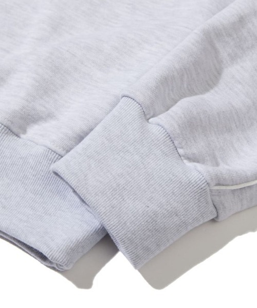 LOWBI（ロウビ）の「LOWBI／27WELLプルオーバー（ウラケ）2102480（スウェット・レディース・ライトグレー/ネイビー・FREE）」の13枚目の写真