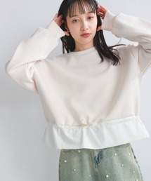 PICCIN | 【WEB限定】スポンジリバー異素材ドッキングプルオーバー(Tシャツ/カットソー)