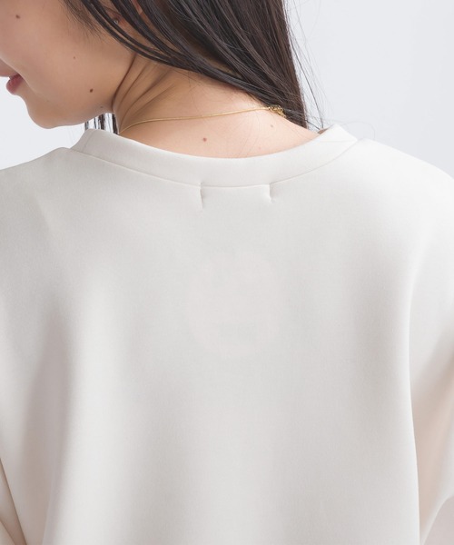 PICCIN（ピッチン）の「【WEB限定】スポンジリバー異素材ドッキングプルオーバー（Tシャツ/カットソー・レディース・オフホワイト/ブラック系その他・M/S/L）」の18枚目の写真