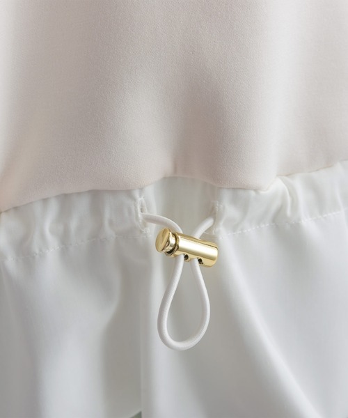 PICCIN（ピッチン）の「【WEB限定】スポンジリバー異素材ドッキングプルオーバー（Tシャツ/カットソー・レディース・オフホワイト/ブラック系その他・M/S/L）」の21枚目の写真