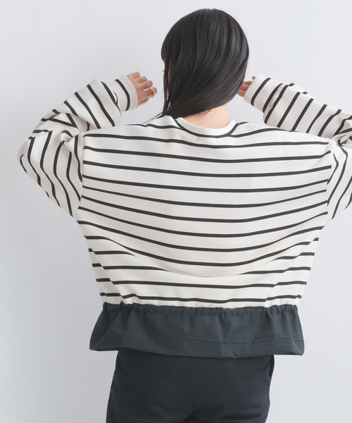 PICCIN（ピッチン）の「【WEB限定】スポンジリバー異素材ドッキングプルオーバー（Tシャツ/カットソー・レディース・オフホワイト/ブラック系その他・M/S/L）」の12枚目の写真