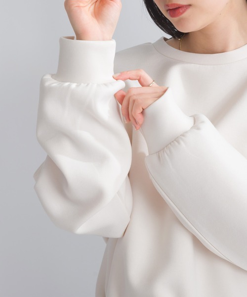 PICCIN（ピッチン）の「【WEB限定】スポンジリバー異素材ドッキングプルオーバー（Tシャツ/カットソー・レディース・オフホワイト/ブラック系その他・M/S/L）」の19枚目の写真