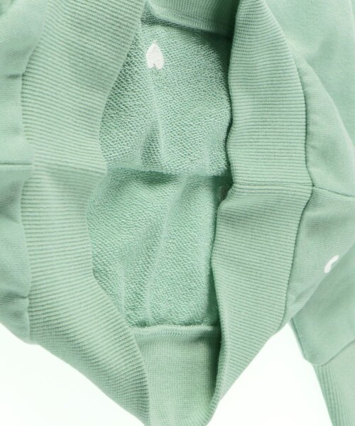 BRANSHES（ブランシェス）の「ハート総柄刺繍トレーナー（スウェット・キッズ・オフホワイト/ライトグリーン・130/150/110/120/100/90/140）」の10枚目の写真