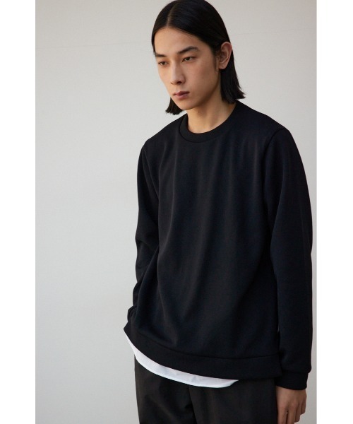AZUL by moussy(アズールバイマウジー)の「シャツレイヤードスリットニットソー(ニット/セーター・メンズ・ブラック/ベージュ/グレー/ブルー・MEDIUM/LARGE)」の17枚目の写真