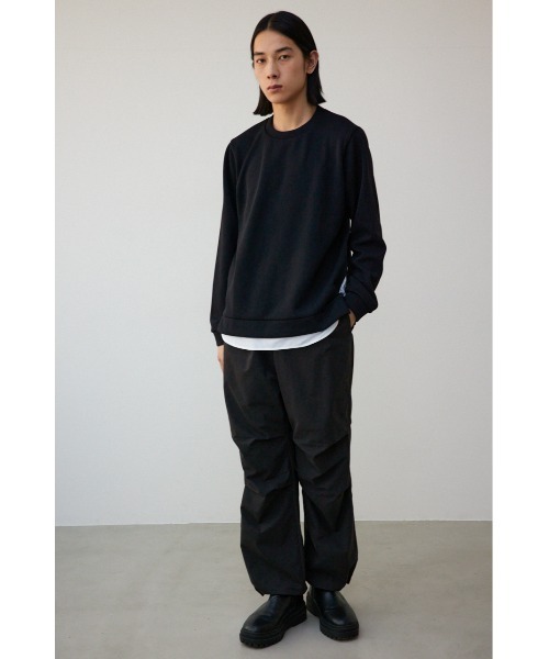 AZUL by moussy(アズールバイマウジー)の「シャツレイヤードスリットニットソー(ニット/セーター・メンズ・ブラック/ベージュ/グレー/ブルー・MEDIUM/LARGE)」の18枚目の写真