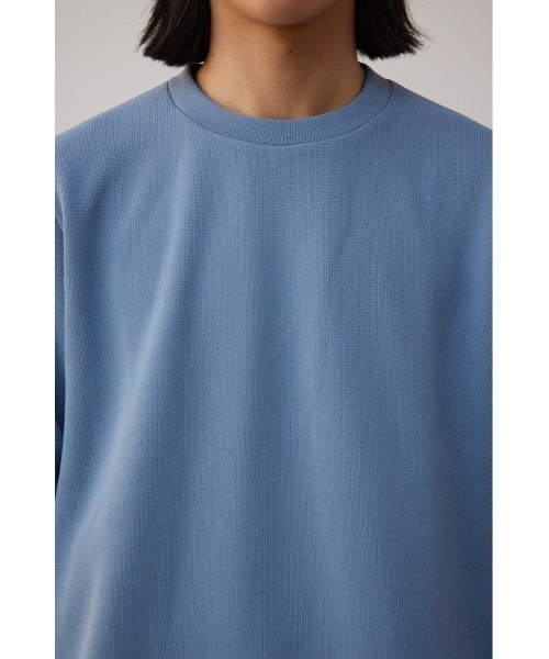 AZUL by moussy(アズールバイマウジー)の「シャツレイヤードスリットニットソー(ニット/セーター・メンズ・ブラック/ベージュ/グレー/ブルー・MEDIUM/LARGE)」の10枚目の写真