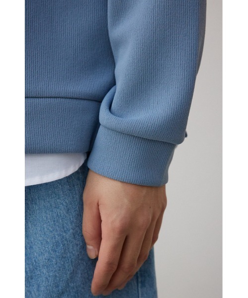 AZUL by moussy(アズールバイマウジー)の「シャツレイヤードスリットニットソー(ニット/セーター・メンズ・ブラック/ベージュ/グレー/ブルー・MEDIUM/LARGE)」の12枚目の写真