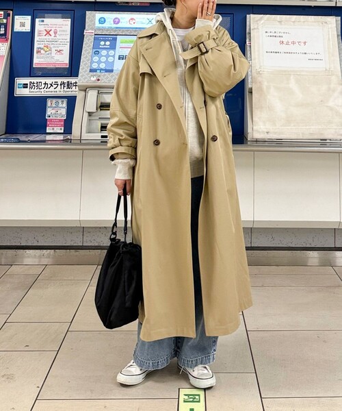 Fredy emue フレディエミュ 袖ボリューム トレンチコート ベージュ36 fredy emue トレンチコート コート 「発売のたびに即完売する大人気