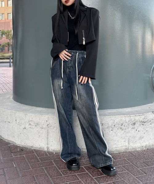LVEU.(ラブユ.)の「【LVEU.】タートルネックリブニット / トップス ニット ハイネック タートルネック リブ カットソー シンプル モノトーン カラー ブラック ネイビー ブルー パープル チャコール グレー(ニット/セーター・レディース・ネイビー/パープル/ブラック/ブルー/チャコールグレー・FREE)」の16枚目の写真