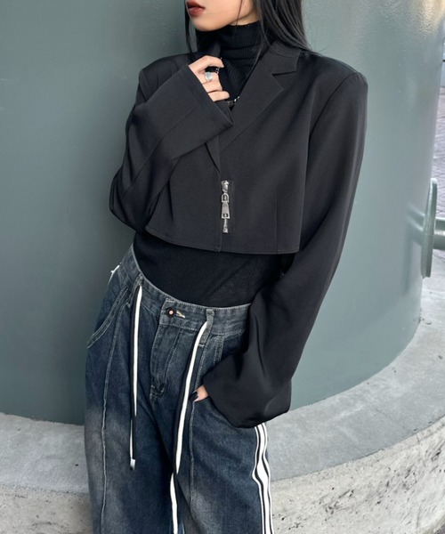 LVEU.(ラブユ.)の「【LVEU.】タートルネックリブニット / トップス ニット ハイネック タートルネック リブ カットソー シンプル モノトーン カラー ブラック ネイビー ブルー パープル チャコール グレー(ニット/セーター・レディース・ネイビー/パープル/ブラック/ブルー/チャコールグレー・FREE)」の18枚目の写真
