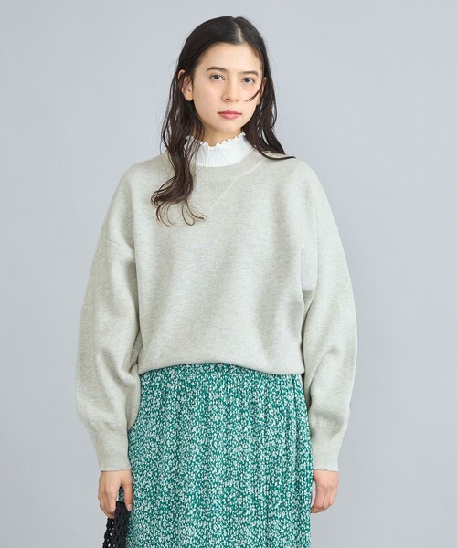 coen(コーエン)の「スウェットライククルーネックニット(ニット/セーター・レディース・ピンク/オフホワイト/グレー/ターコイズブルー・FREE)」の7枚目の写真