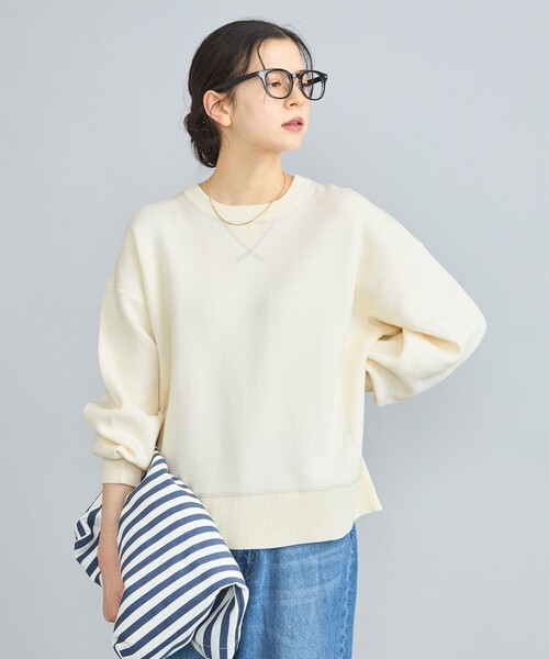 coen(コーエン)の「スウェットライククルーネックニット(ニット/セーター・レディース・ピンク/オフホワイト/グレー/ターコイズブルー・FREE)」の14枚目の写真