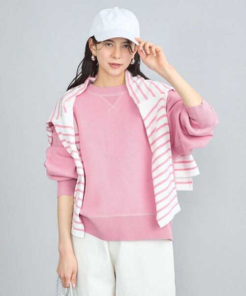 coen(コーエン)の「スウェットライククルーネックニット(ニット/セーター・レディース・ピンク/オフホワイト/グレー/ターコイズブルー・FREE)」の19枚目の写真