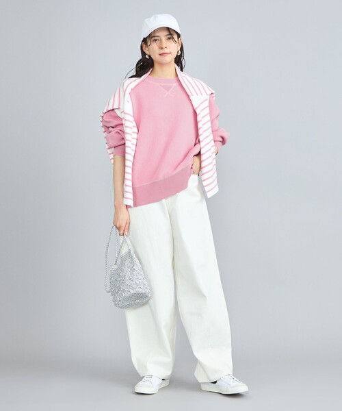 coen(コーエン)の「スウェットライククルーネックニット(ニット/セーター・レディース・ピンク/オフホワイト/グレー/ターコイズブルー・FREE)」の22枚目の写真