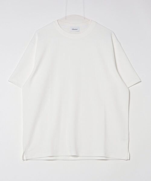 GLOSTER(グロスター)の「【GLOSTER/グロスター】ふくれジャガード クルーネックTシャツ(Tシャツ/カットソー・メンズ・グレイッシュベージュ/ホワイト/ネイビー・S/M/L)」の6枚目の写真
