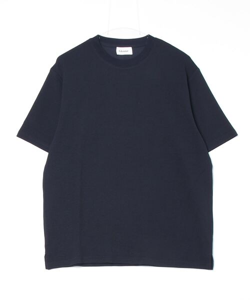 GLOSTER(グロスター)の「【GLOSTER/グロスター】ふくれジャガード クルーネックTシャツ(Tシャツ/カットソー・メンズ・グレイッシュベージュ/ホワイト/ネイビー・S/M/L)」の5枚目の写真