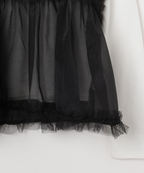 GLOBAL WORK（グローバルワーク）の「シアーキャミセット/AND YUA ANY/100680（キャミソール・キッズ・アイボリー/ブラック・150cm/160cm）」の14枚目の写真