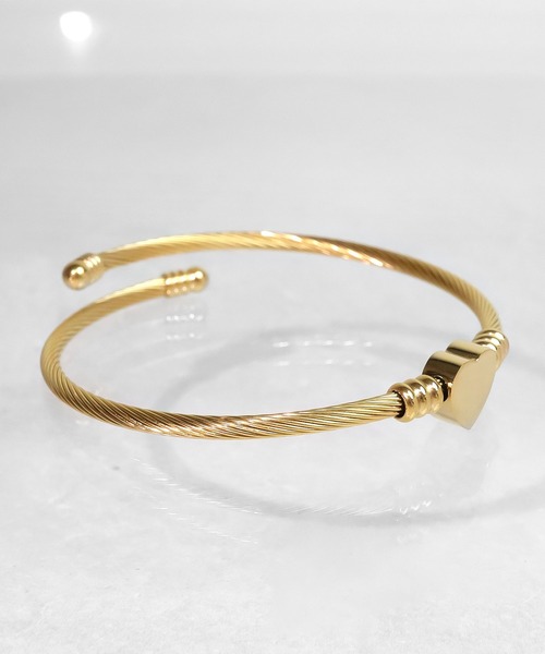 blackdia ocean（ブラックダイヤオーシャン）の「blackdia ocean ハートワイヤーバングル（バングル/リストバンド・レディース・シルバー/ピンクゴールド/ゴールド・FREE）」の5枚目の写真