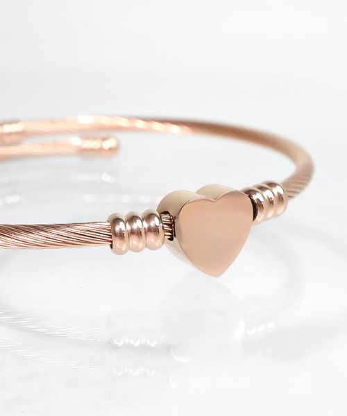 blackdia ocean（ブラックダイヤオーシャン）の「blackdia ocean ハートワイヤーバングル（バングル/リストバンド・レディース・シルバー/ピンクゴールド/ゴールド・FREE）」の4枚目の写真