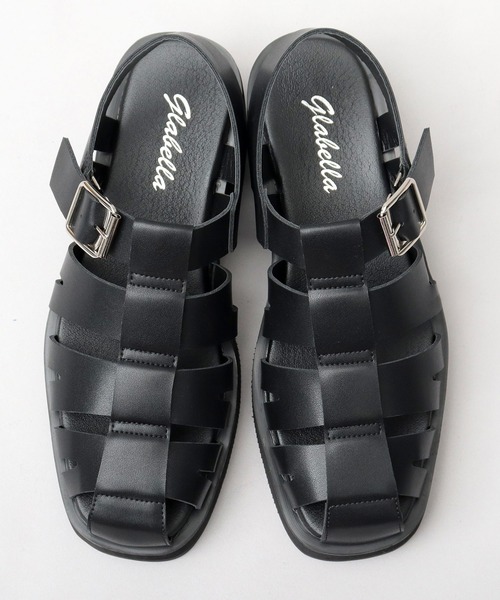 glabella(グラベラ)の「スクエアトゥ ハイヒール グルカサンダル(サンダル・メンズ・ブラック・S/M/L)」の10枚目の写真